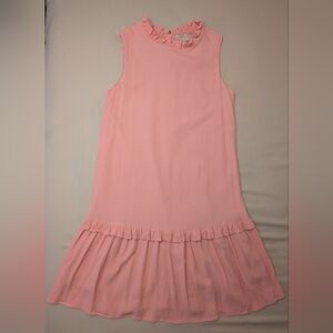 Pink Sleeveless Ruffle Kids Dress